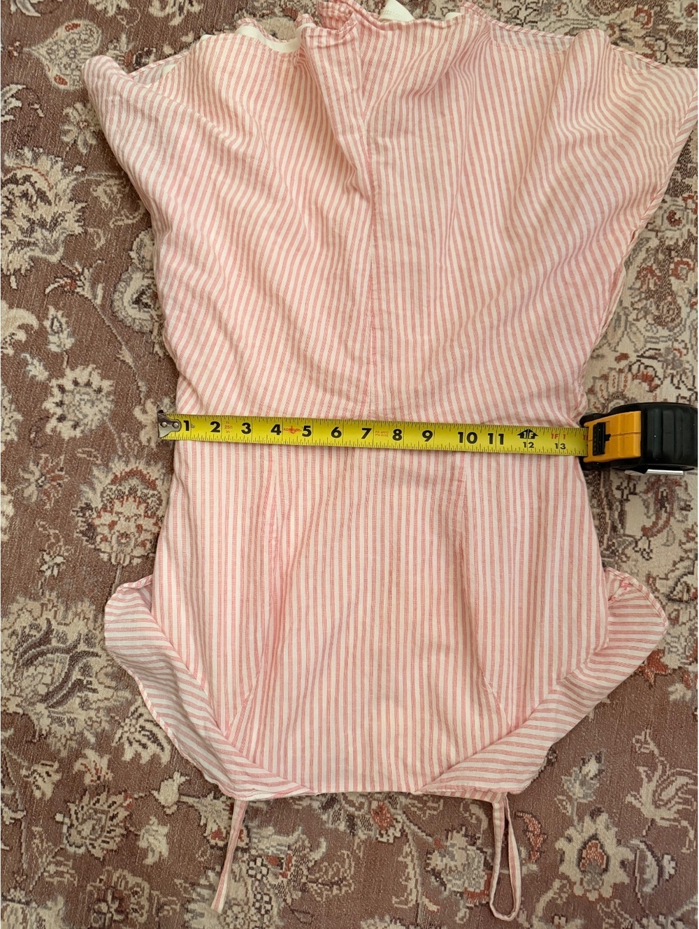 Copper Key Stripped Ruffle Romper - Picture 4 of 5